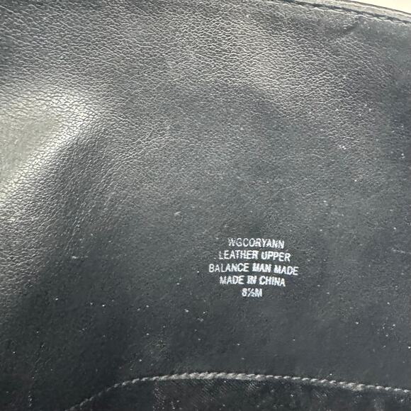 Vintage Y2K Guess Coryann Black Leather Slouch Boot Buckle Studded Size 8.5 - Picture 8 of 12